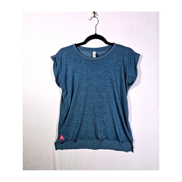 Bella + Canvas Tops - Neautral Casual Bella + Canvas Flowy Rolled Cuff T-Shirt Womens Size S